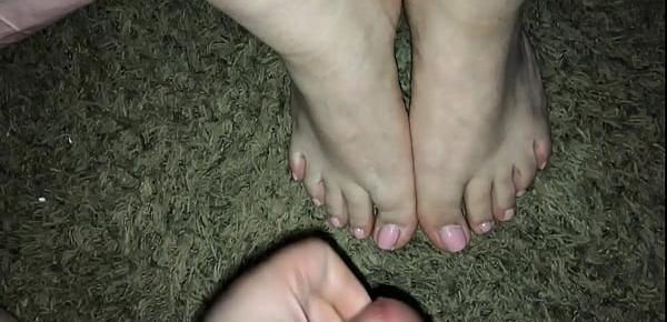  Cum On Feet And Toes Compilation (Cumpilation) Pink Toes.